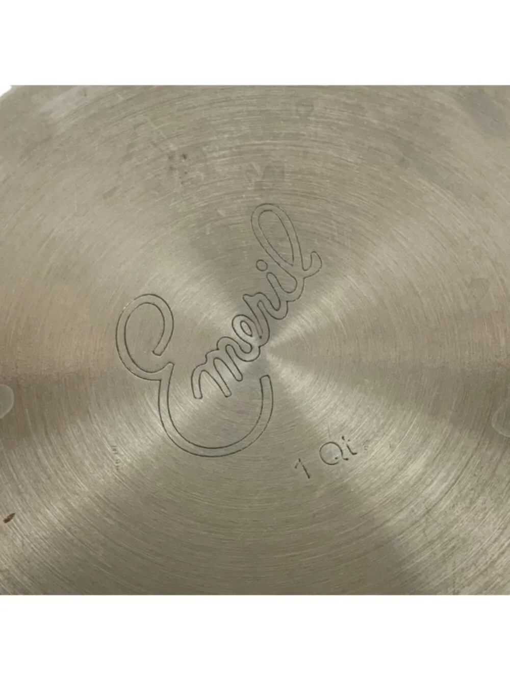 Emeril Stainless Steel 1-Quart Saucepan Copper Core Pour Spout Handle NO LID
